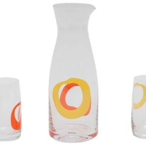 Mid century Sweden Boda Nova carafe! HTF! Joy series circles